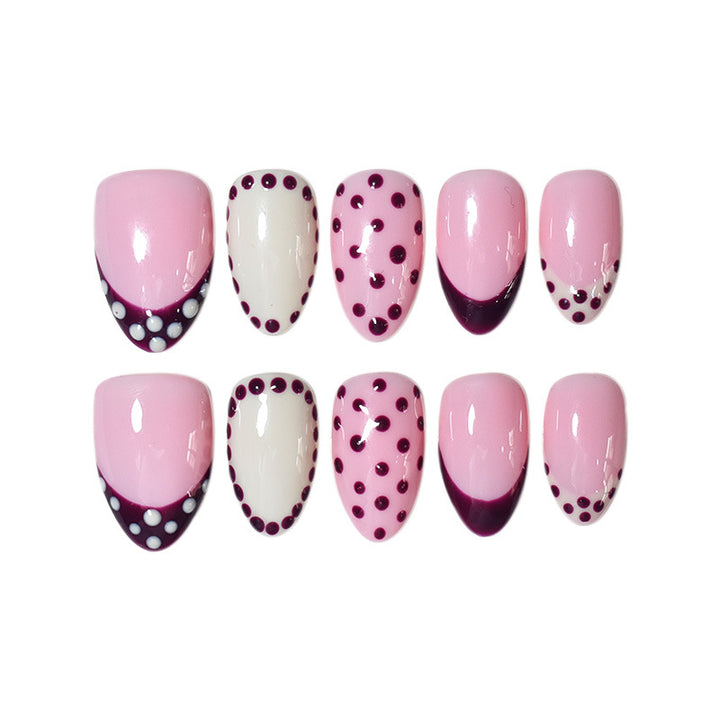 Artistic Almond-Shaped Press-On Nails Stornfield
