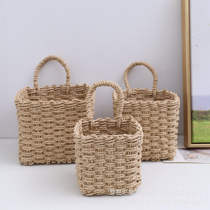 Natural Fiber Handwoven Storage Basket Stornfield