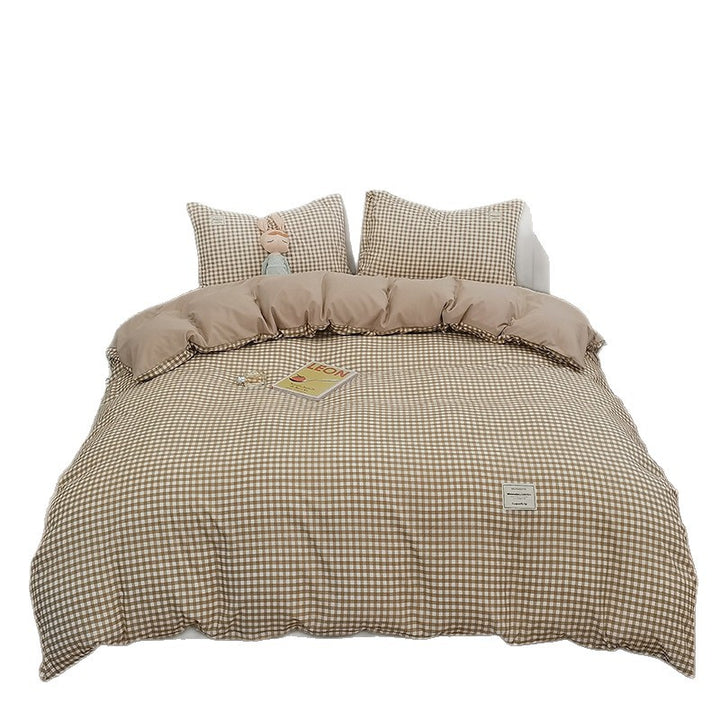 Stylish Checkerboard Pattern Bedding Set