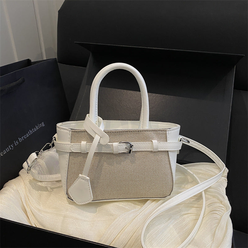 Compact Structured Crossbody Handbag