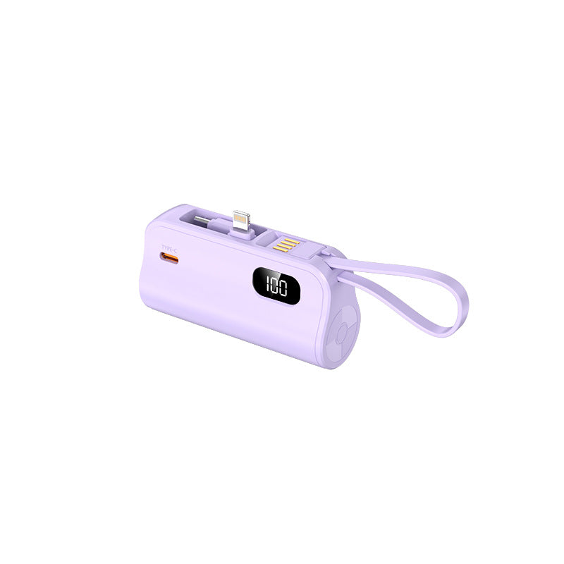 Portable power bank with integrated cables and LED display Stornfield