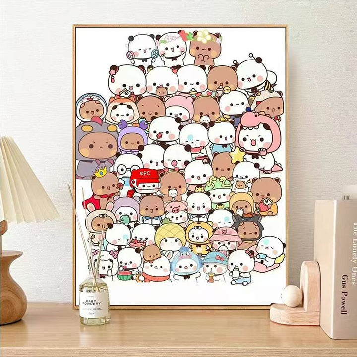 Cute Panda Character Wall Art Stornfield