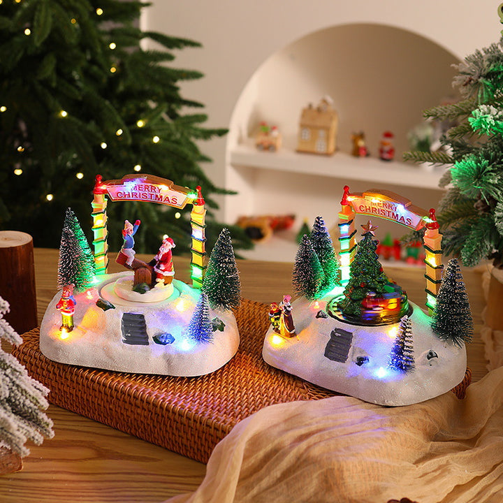 Festive Christmas decoration with lights Stornfield