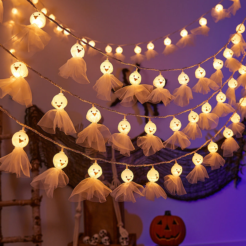 Festive Ghost LED String Lights Stornfield