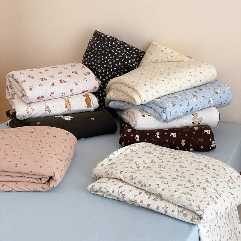 Playful Canine-Print Brushed Microfiber Duvet Cover Set with Smooth Grey Reverse and Envelope Pillowcase