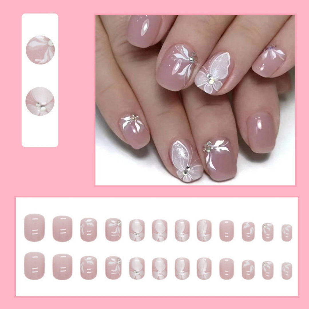 Artistic Butterfly-Inspired Nail Extensions Stornfield