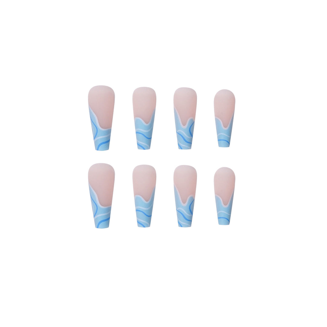 Artificial nail extensions with wave design Stornfield