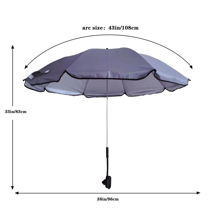 Women's Adjustable Beach Sunshade Umbrella with Ground Anchor Stornfield