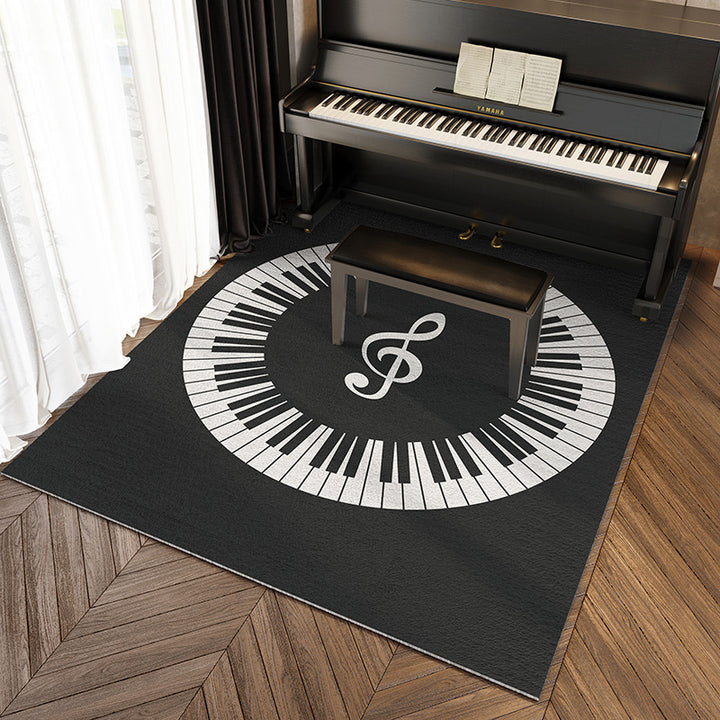 Music-Themed Area Rug