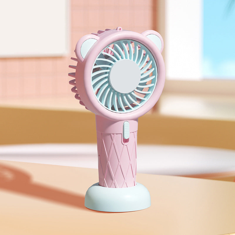Women's Portable Mini Fan with Playful Animal Design Stornfield