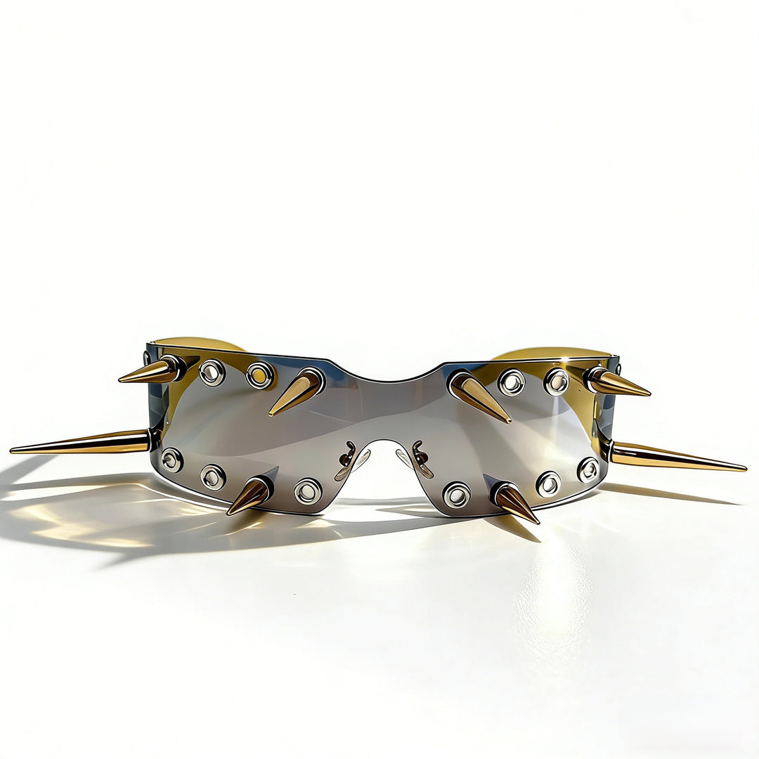Women's Sporty Sunglasses with Eye-Catching Design and Spikes Stornfield