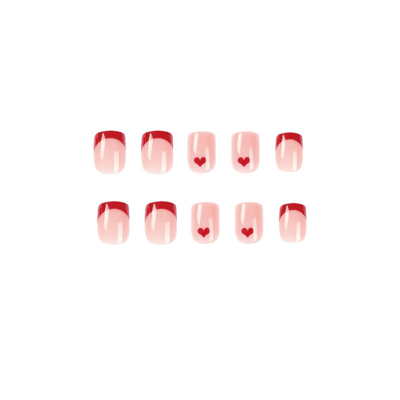Artistic Heart Design Press-On Nail Set Stornfield