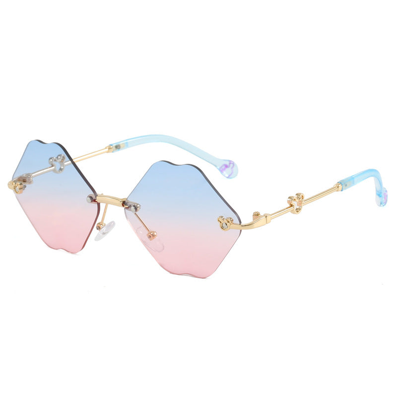 Ladies geometric oversized sunglasses with detailed, luxurious frame Stornfield