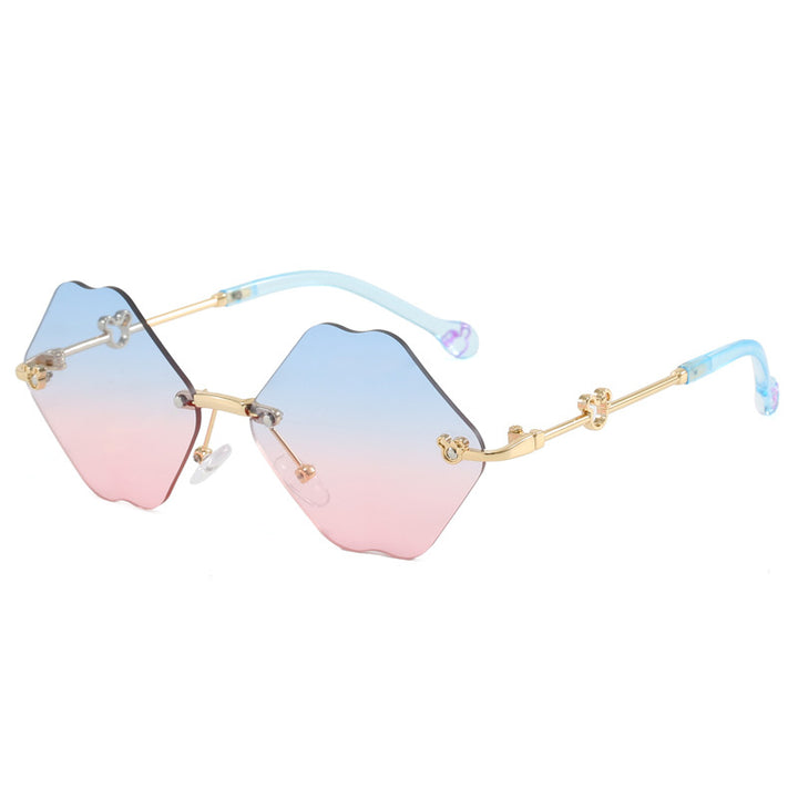 Ladies geometric oversized sunglasses with detailed, luxurious frame Stornfield