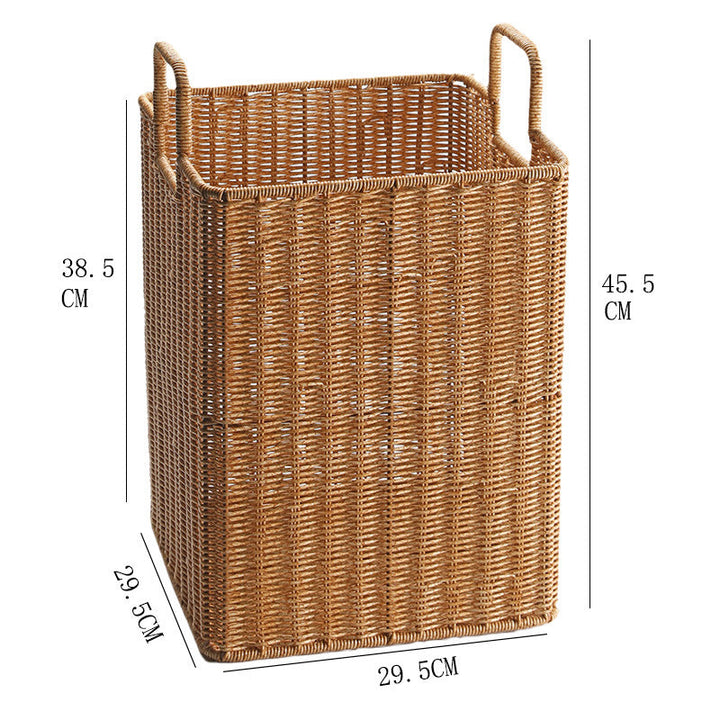 Handwoven Storage Bin with Sturdy Handles Stornfield
