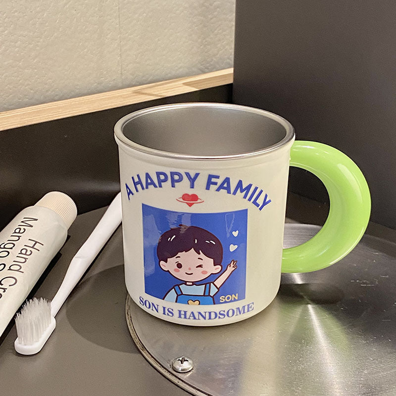 Ceramic mug with playful family motif Stornfield