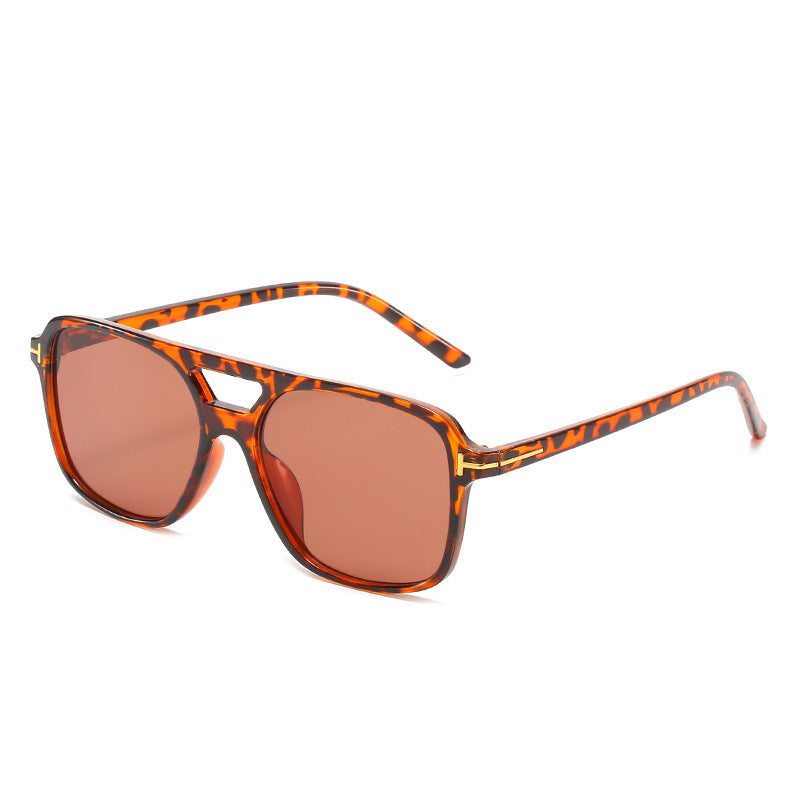 Square Frame Sunglasses with Unique Lens Cut Stornfield