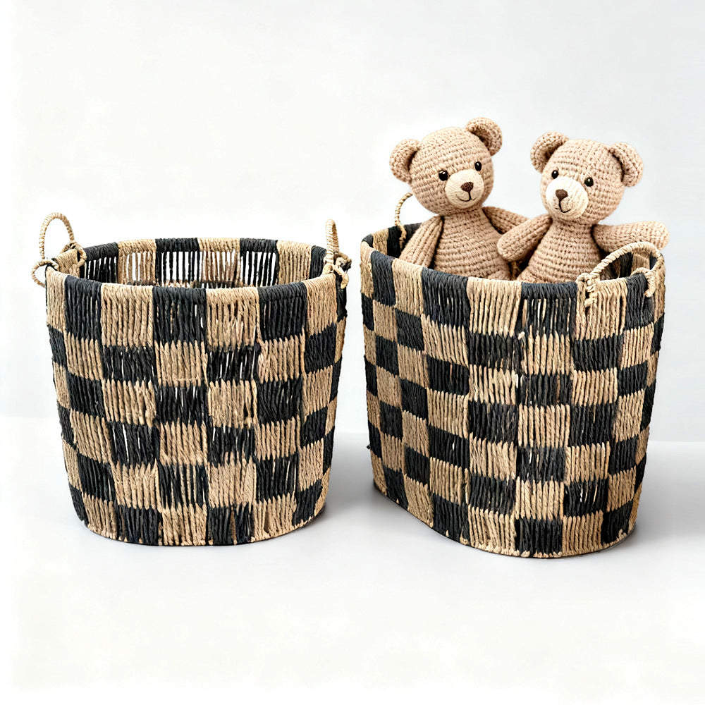 Stylish storage basket with handles Stornfield