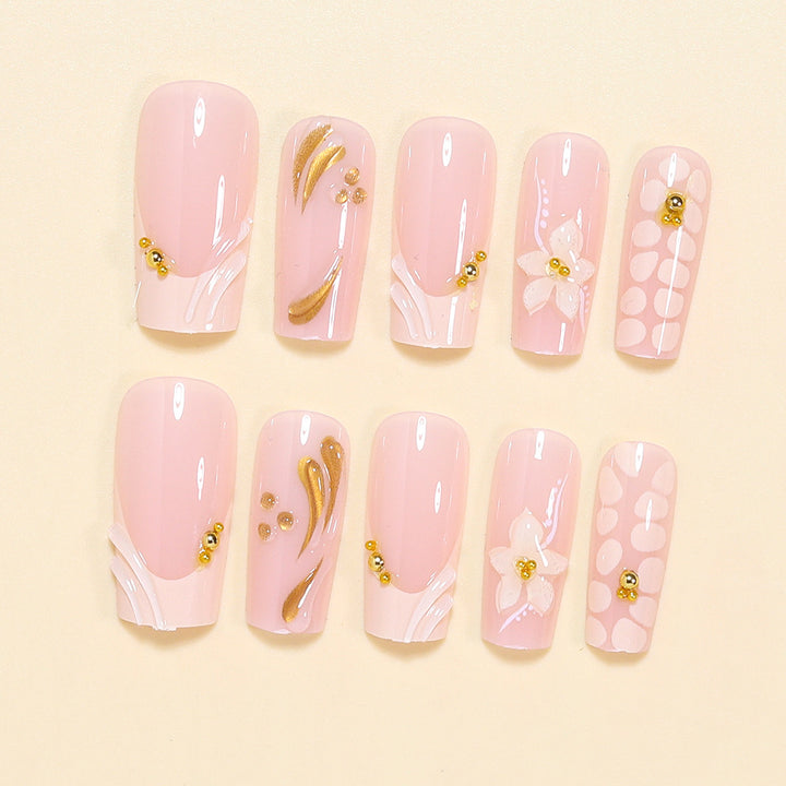 Decorative 3D Floral Nail Art Tips Stornfield