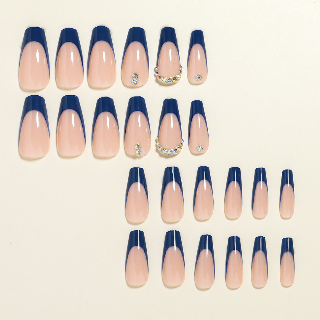 Premium French Tip Press-On Nail Set Stornfield
