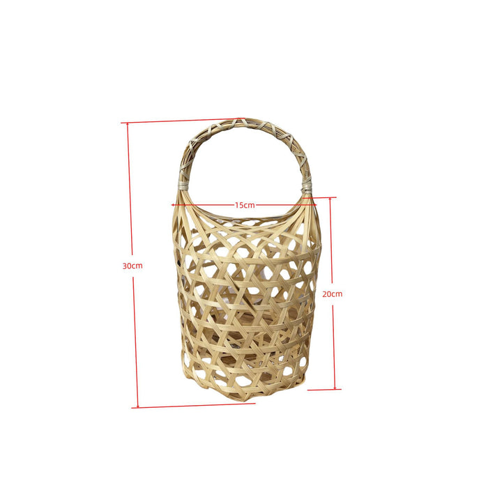 Women braided storage basket with textured design Stornfield