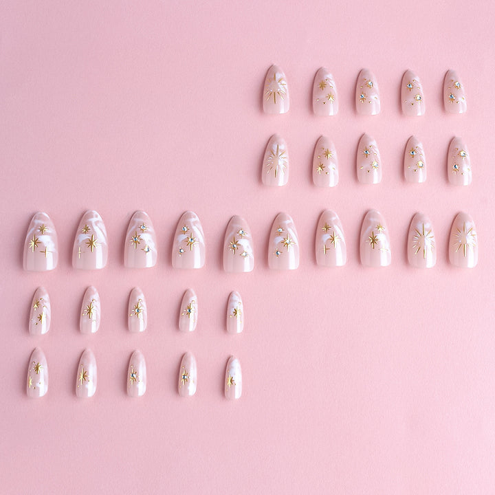 Decorative Nail Art Set with Luxury Metallic Accents Stornfield