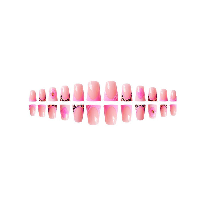 Decorative Floral Acrylic Nail Art Extensions Stornfield