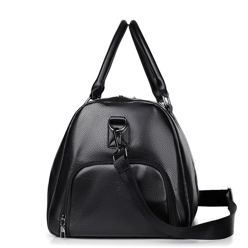 Premium Leather Weekend Duffel Bag Stornfield
