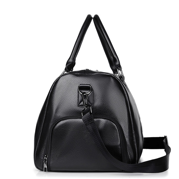 Premium Leather Weekend Duffel Bag Stornfield