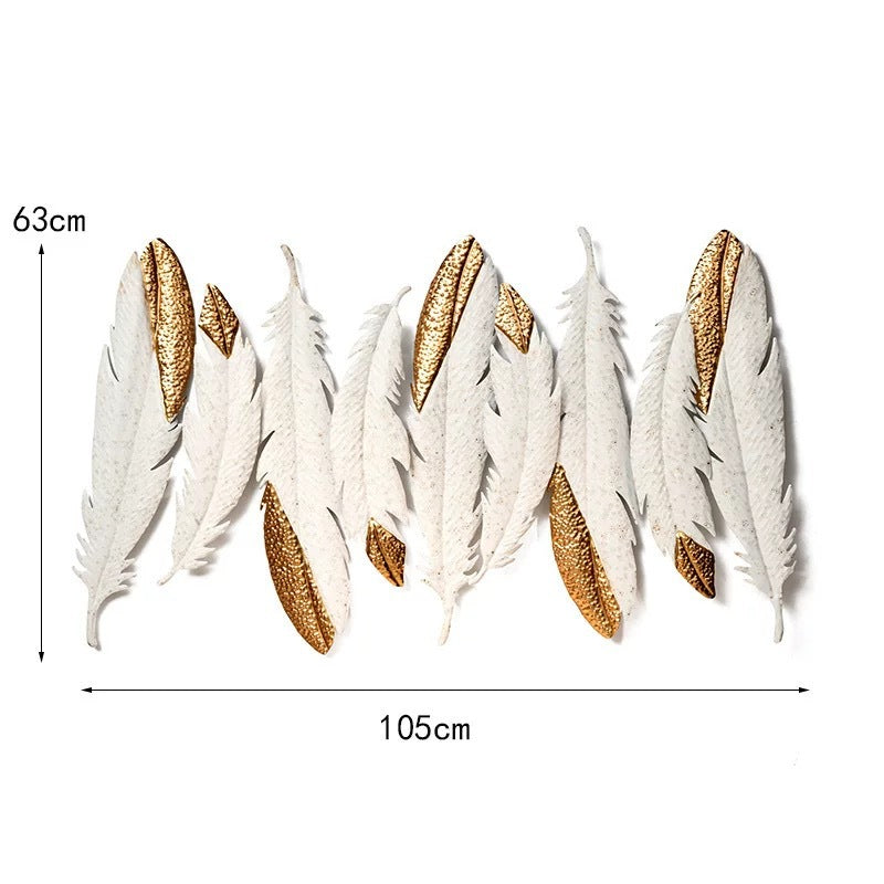 Elegant Feather Wall Art Stornfield