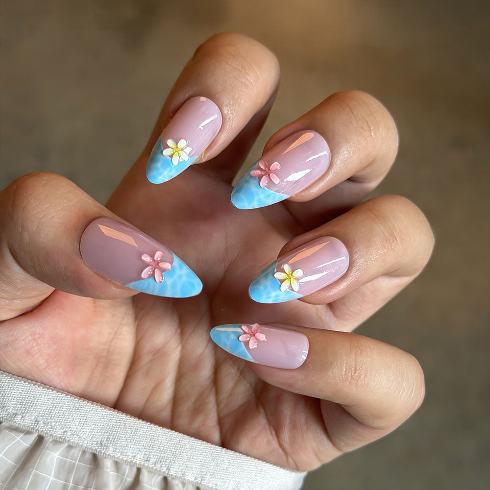 Floral Print Press-On Nail Set Stornfield