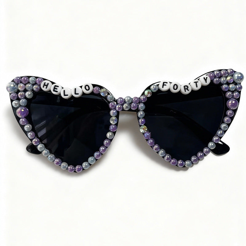 Glamorous Heart-Shaped Bridal Sunglasses Stornfield
