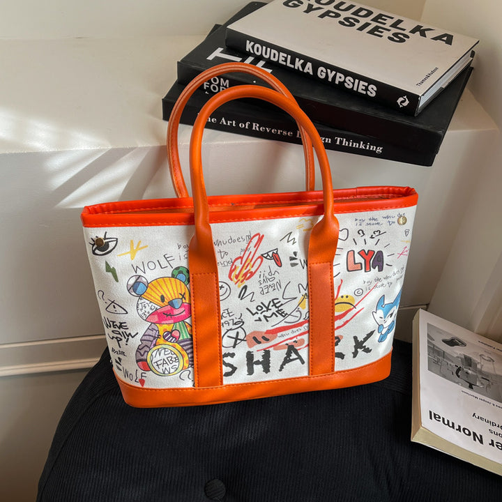 WoPlayful Illustrated Canvas Tote Bag Stornfield