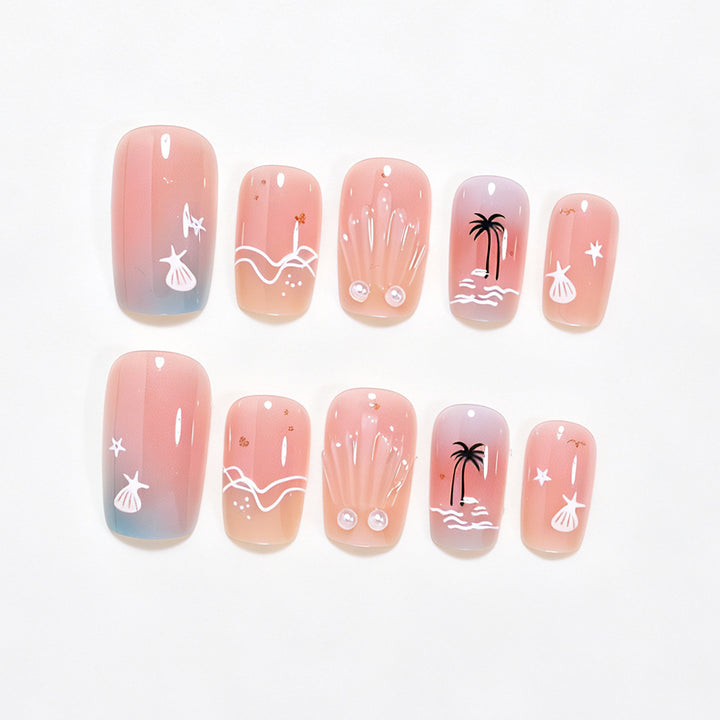Beach-Themed Decorative Nail Art Set Stornfield