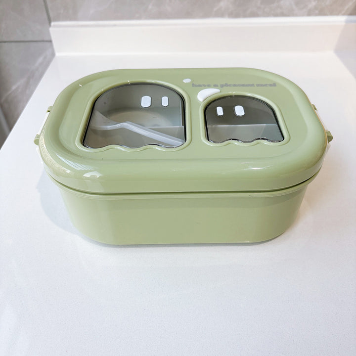 Playful Dual-Compartment Food Storage Container