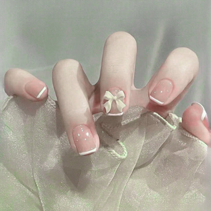 Decorative Nail Art Set with Bow Accents