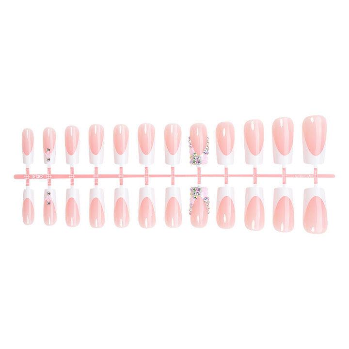 Decorative Press-On Nail Set with Elegant Accent Designs Stornfield