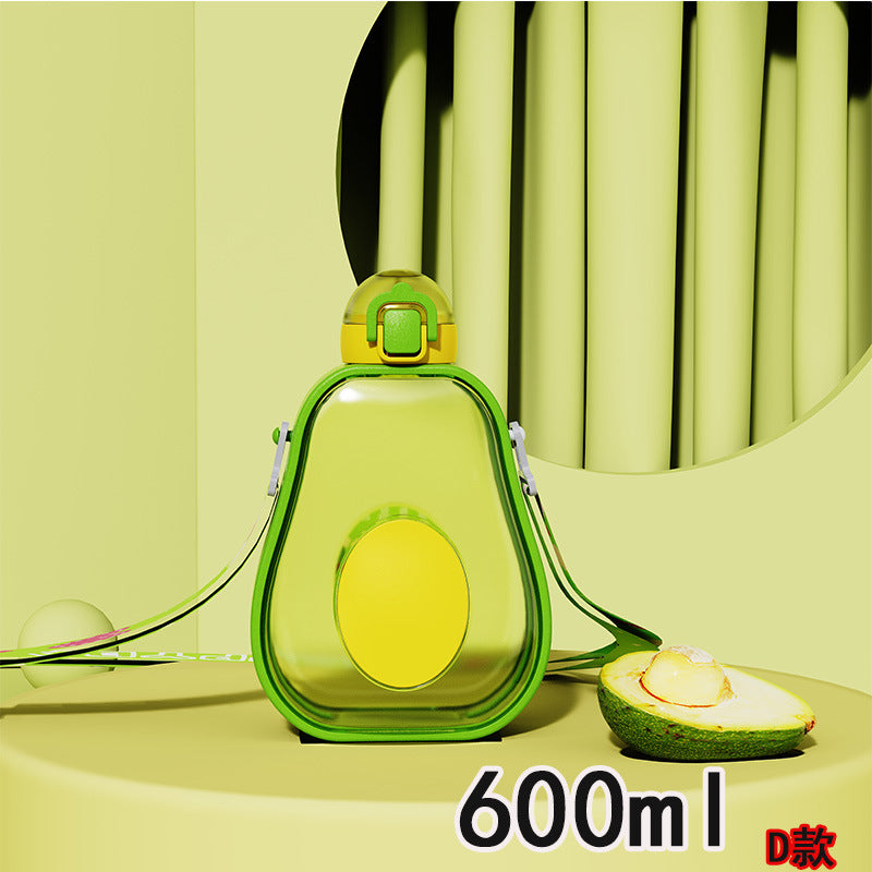 Women's Avocado Water Bottle with Leak-proof Lid and Integrated Carry Strap Stornfield