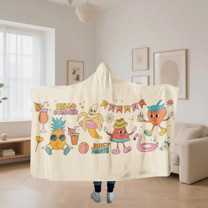 Summer-Themed Fun Fleece Blanket