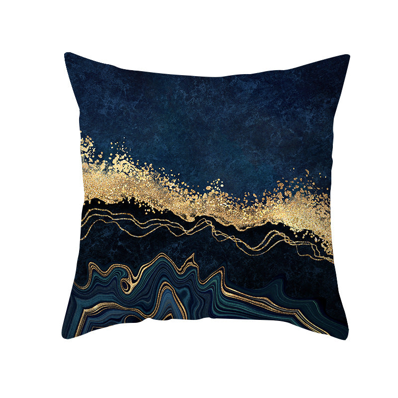 Abstract Marble Print Luxurious Velvet Decorative Throw Pillow Cover