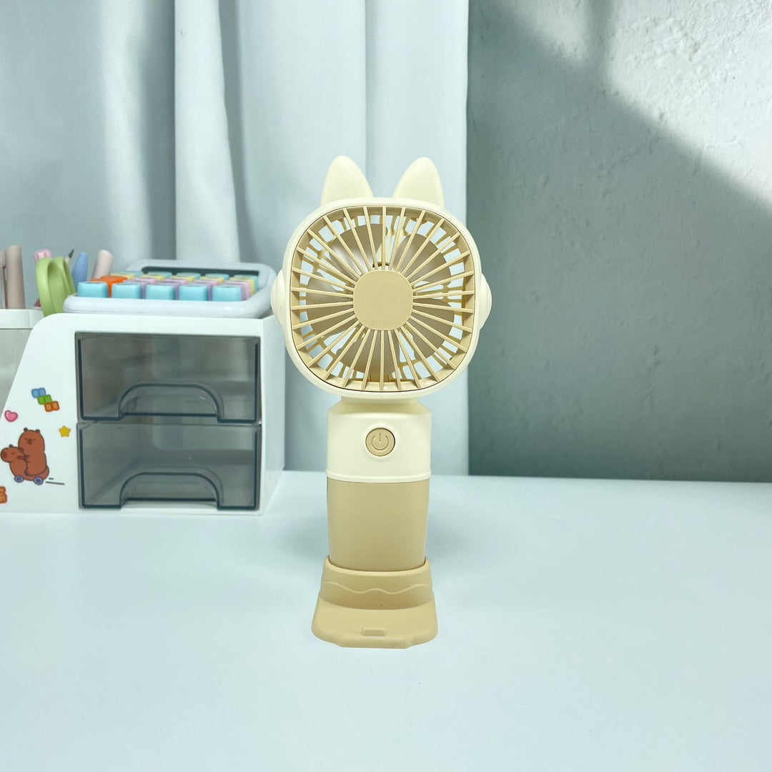 Women Portable Hand Fan with Cat Ears and USB Connection Stornfield