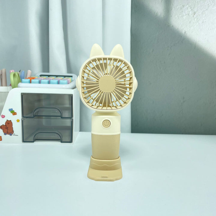 Women Portable Hand Fan with Cat Ears and USB Connection Stornfield