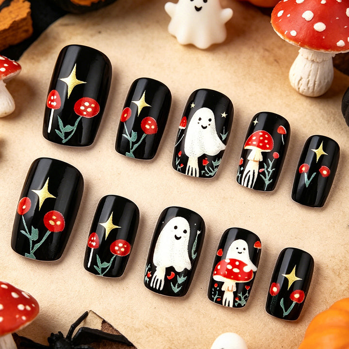 Playful Halloween-Themed Nail Art Set Stornfield