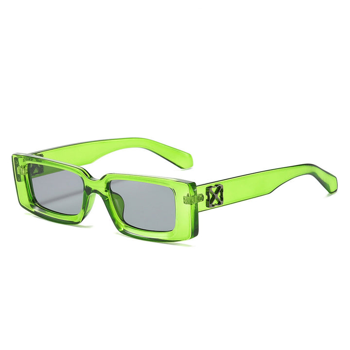 Oversized Geometric Sunglasses with Decorative Metal Accents Stornfield
