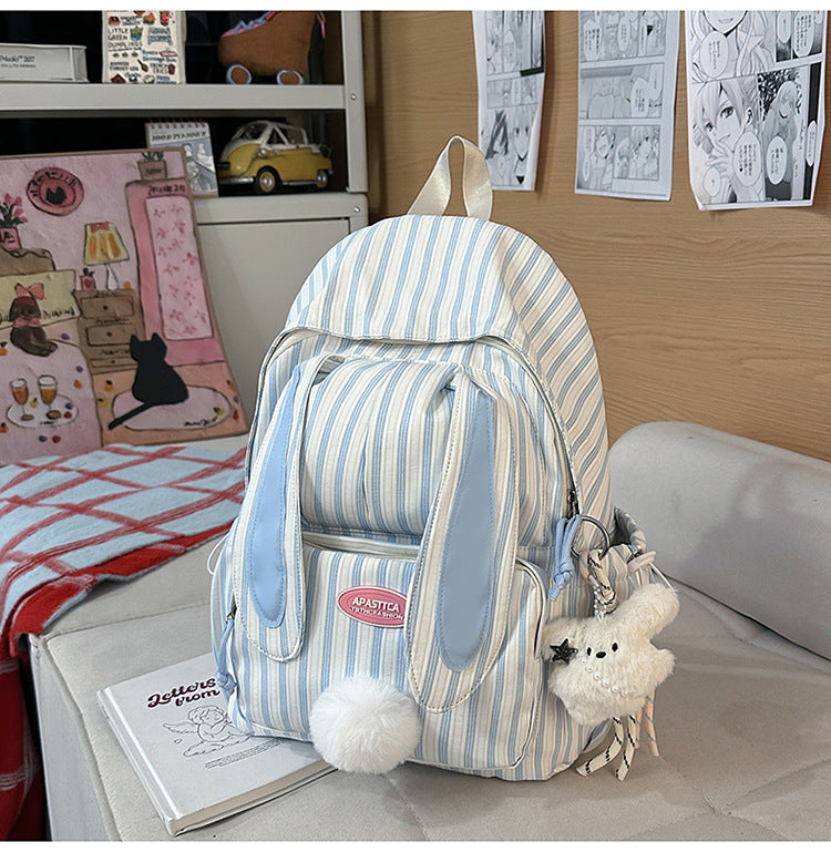 Cute Bunny Ear Design School Backpack