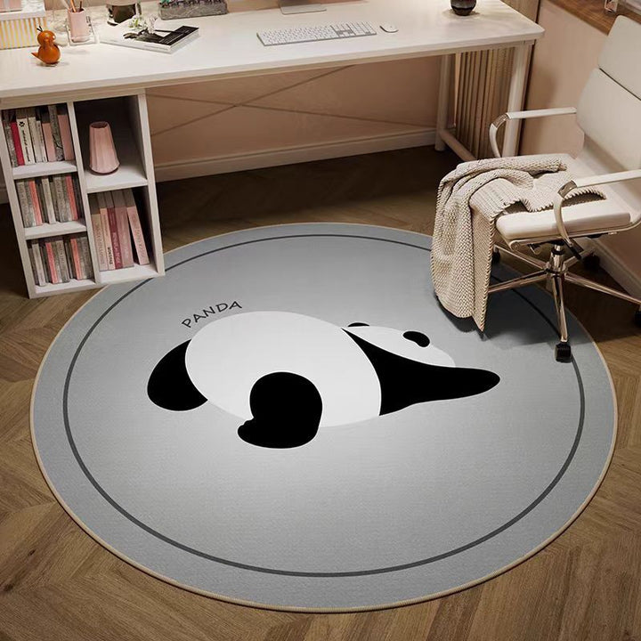 Playful Cartoon-Themed Round Area Rug