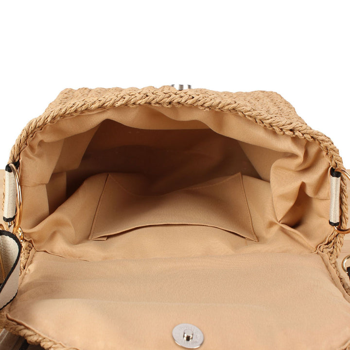 Handbag made of woven natural material with adjustable shoulder strap Stornfield