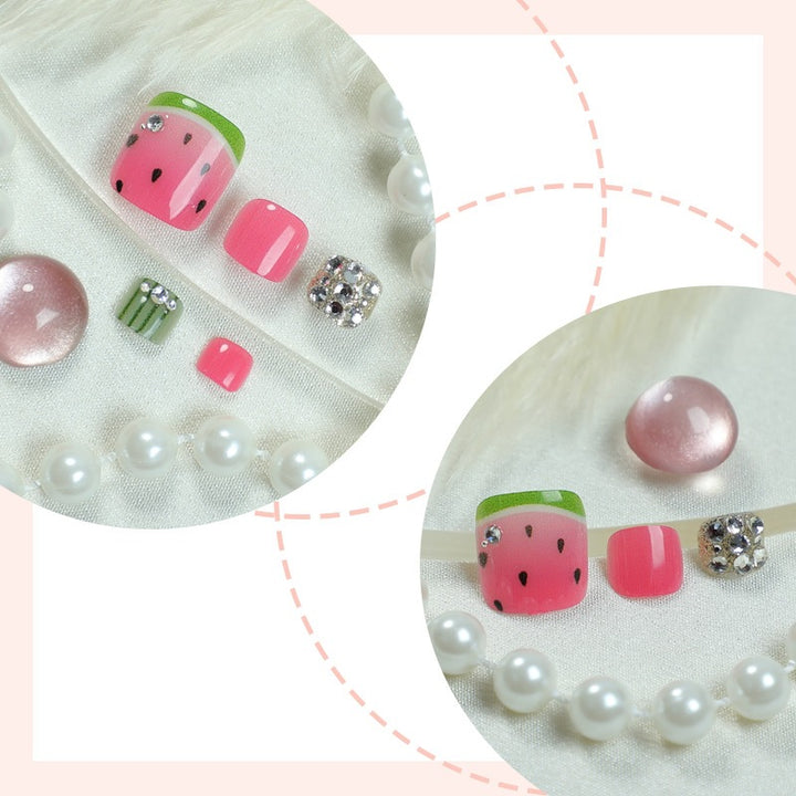 Creative Nail Design Set with Watermelon Elements Stornfield