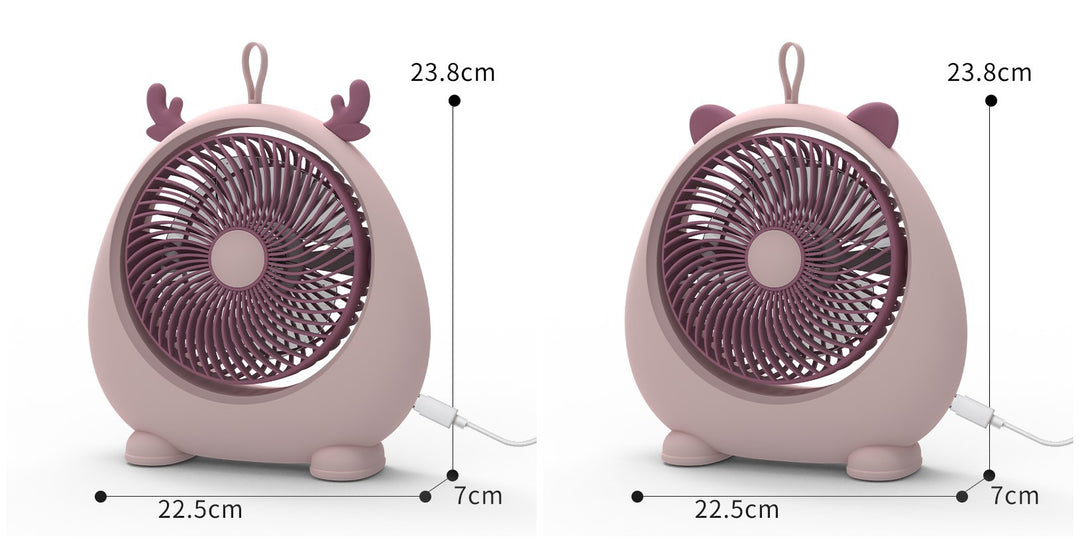 Women's Portable Mini Fan in Kawaii Animal Design Stornfield