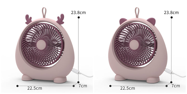 Women's Portable Mini Fan in Kawaii Animal Design Stornfield